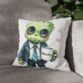 Cute Monday Monster Pillowcase — Office Zombie with 'Monday' Coffee Mug