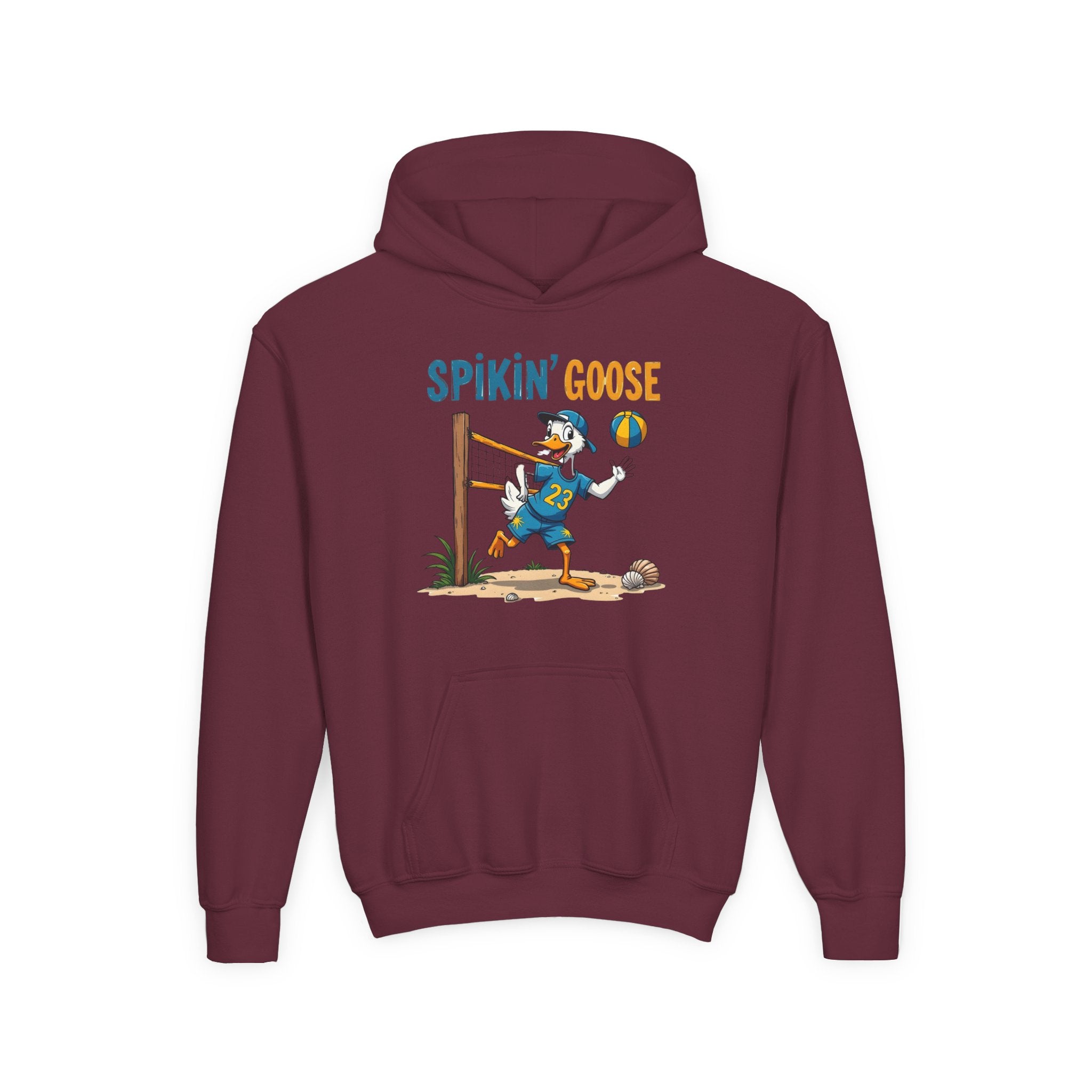 Spikin' Goose volleyball kid hoodie | Youth Hoodie