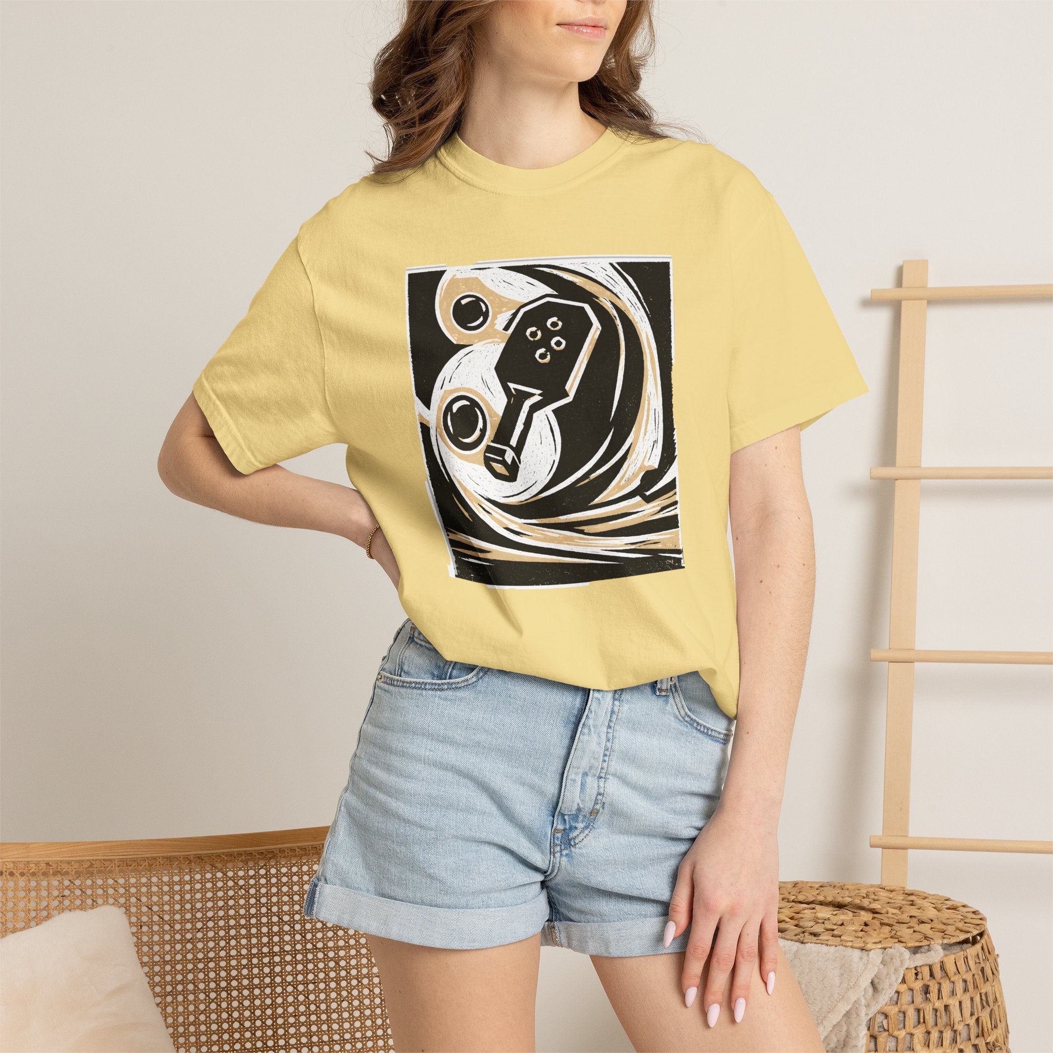 Abstract Retro Pickleball T-Shirt | Vintage Arcade Graphic