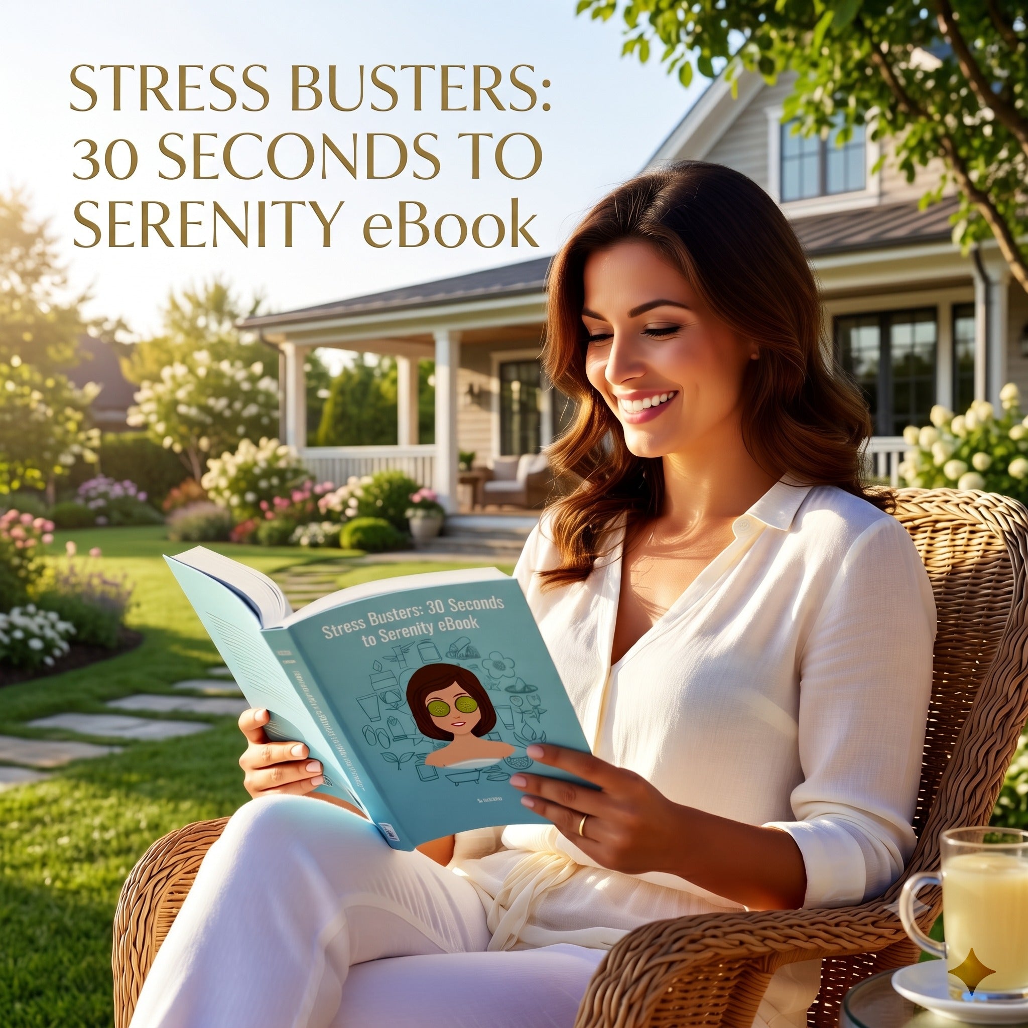 Stress Busters: 30 Seconds to Serenity eBook | | Self-Care Digital Book | Wellness & Relaxation | Instant Download PDF