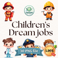 Kids Dream Jobs Clip Art,