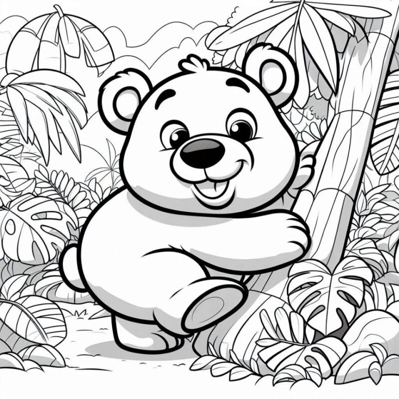 Amimal Coloring book for kid : 50 Fun page color E-book
